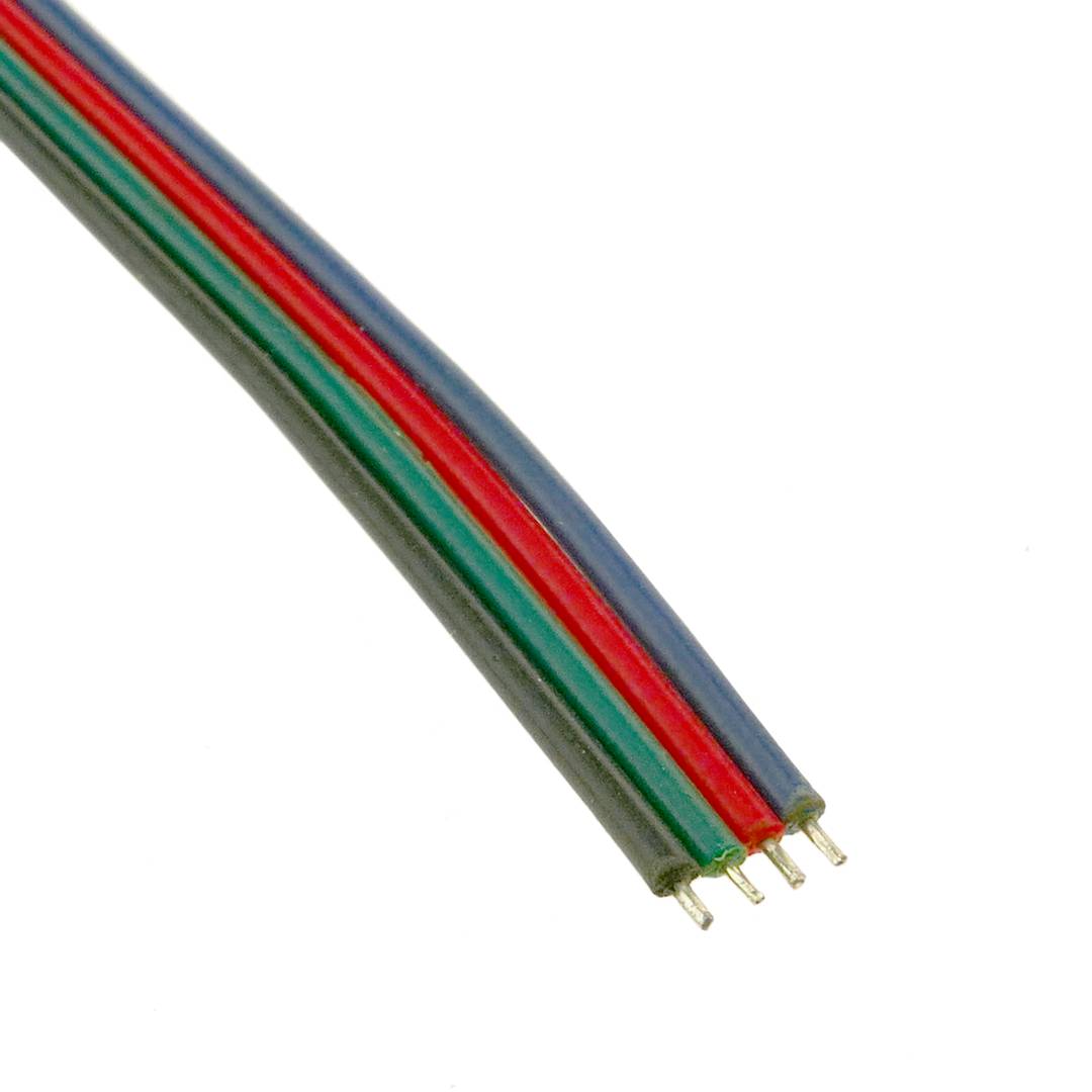 Pressure connector with cable for RGB LED strip 10mm