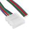 Conector de pressão com cabo para RGB LED tira 12 milímetros