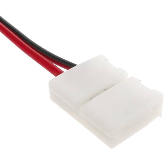 Enllaç a pressió amb cable per tira de LED monocrom 8mm
