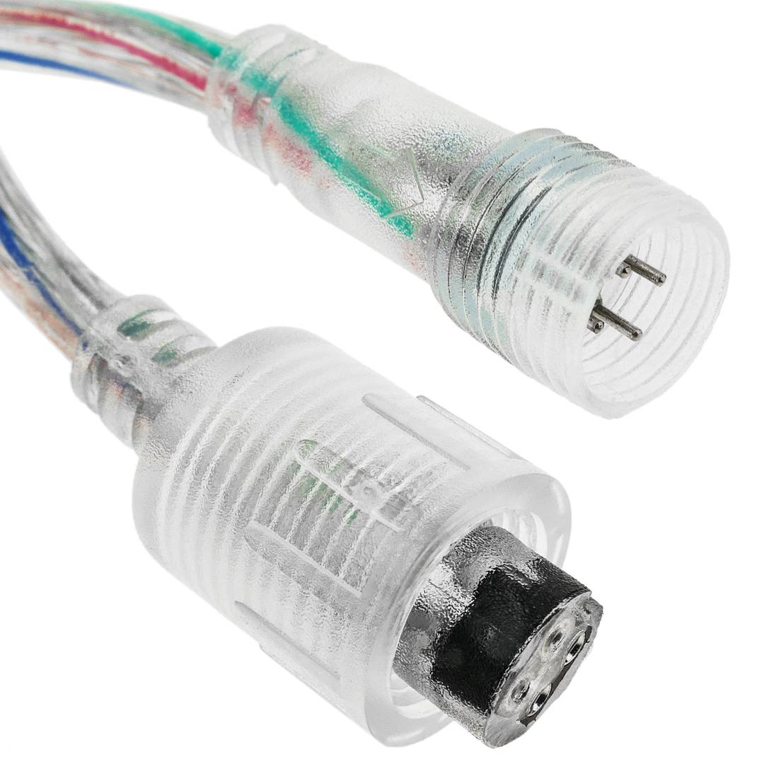 Connexió IP68 per tira de LEDs RGB 4P