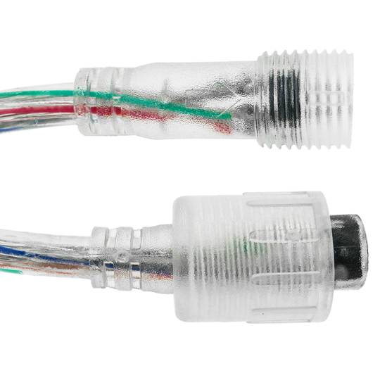 Connexió IP68 per tira de LEDs RGB 4P