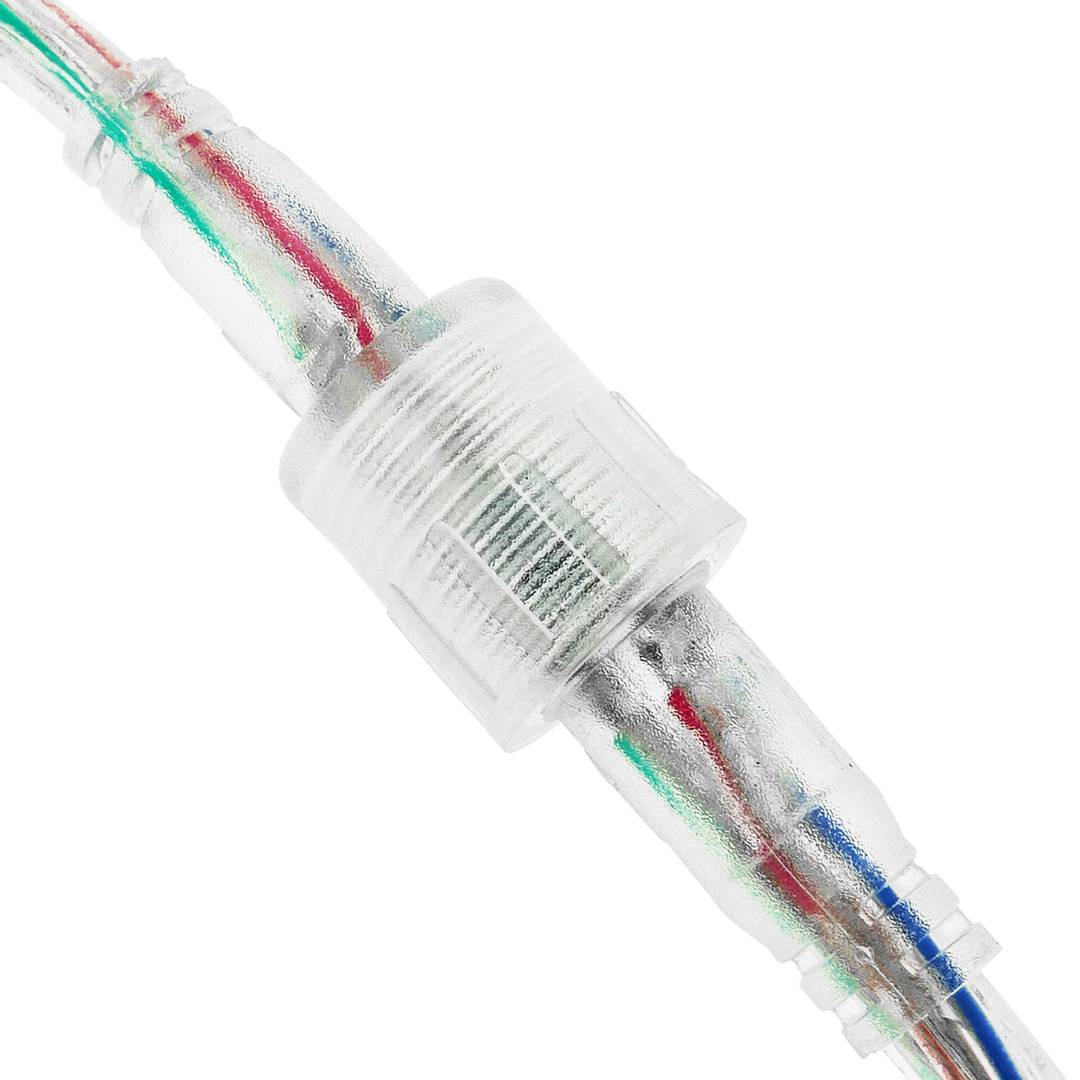 Connexió IP68 per tira de LEDs RGB 4P