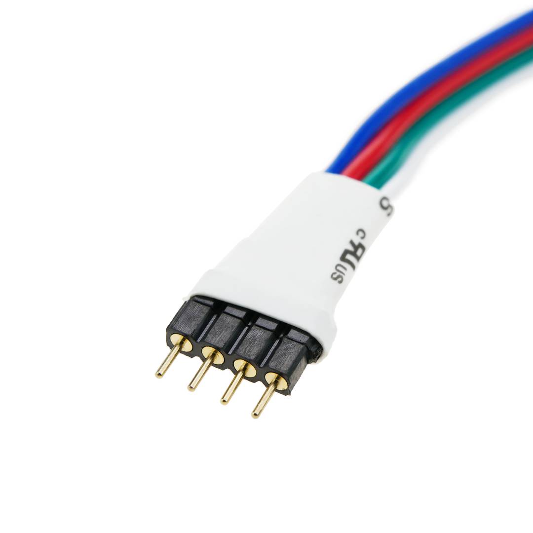 Connection pins LED RGB strips 4 pin adapter