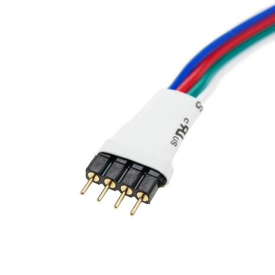 Connection pins LED RGB strips 4 pin adapter