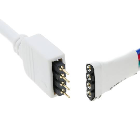 Connection pins LED RGB strips 4 pin adapter