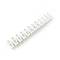 Terminal strip of 6mm electrical cable section white