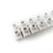 Terminal strip of 6mm electrical cable section white