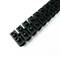 Terminal strip of 10mm electrical cable section black