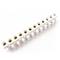 Terminal strip of 16mm electrical cable section white