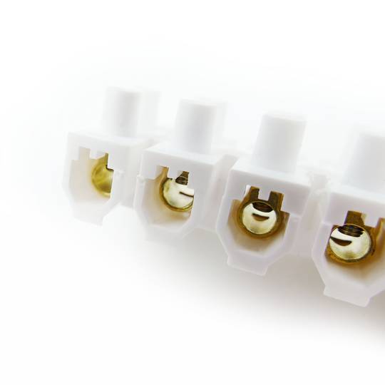 Bornier de câble électrique de section 25mm blanc