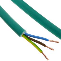 Bobina de cabo elétrico com 3 polos x 2,5 mm² 100 m LSZH livre de halogênio
