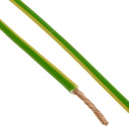 Bobina de cabo elétrico LSHF 200 m amarelo-verde 2.5mm