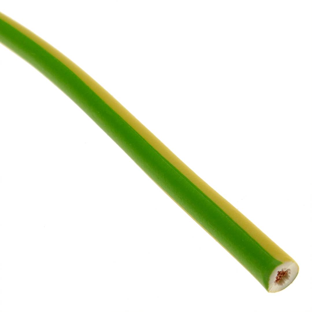 Electric cable coil LSHF 200 m yellow-green 2.5mm - Cablematic