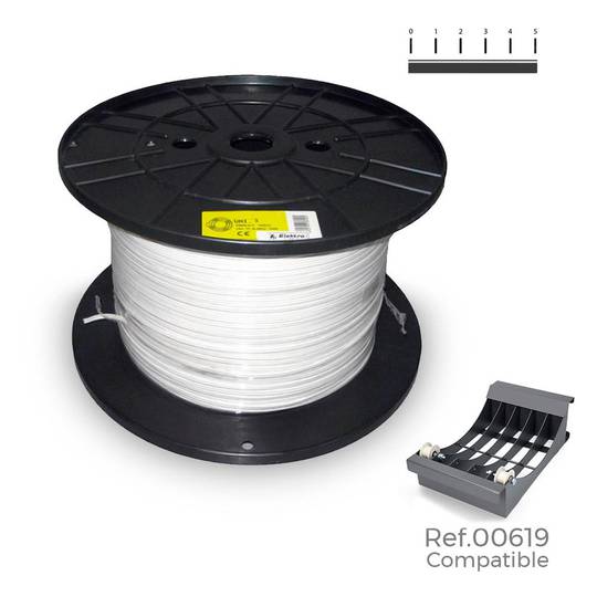 Kabelspulen-Rohrschlauch 3x1mm 500m weiße Farbe