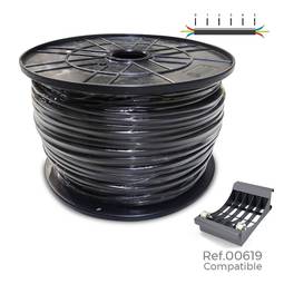 Bobine de câble tuyau acrylique 1KV de 3x2,5mm de 200m couleur noir
