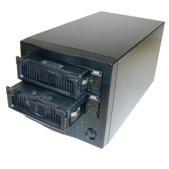 Box VIPower External SATA-HDD eSATA (2xHDD/plastica/Nero)