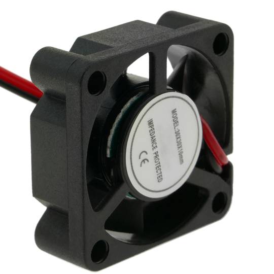 Chassisventilator 30x30x10 mm 5 VDC voor computerbehuizing