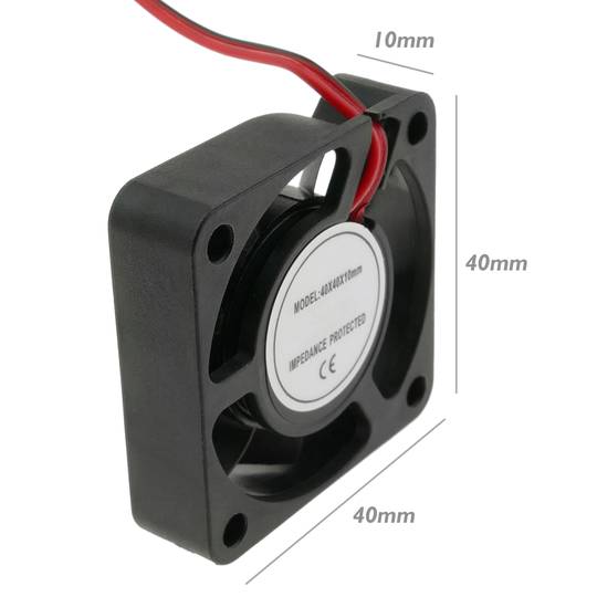 Chassisventilator 40x40x10 mm 5 VDC voor computerbehuizing