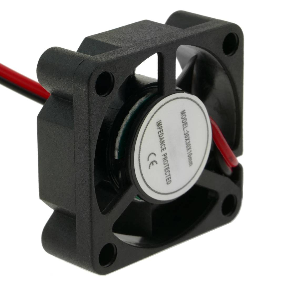 Ventilateur pour boîtier 30x30x10 mm de 12 VDC pour ordinateur et châssis