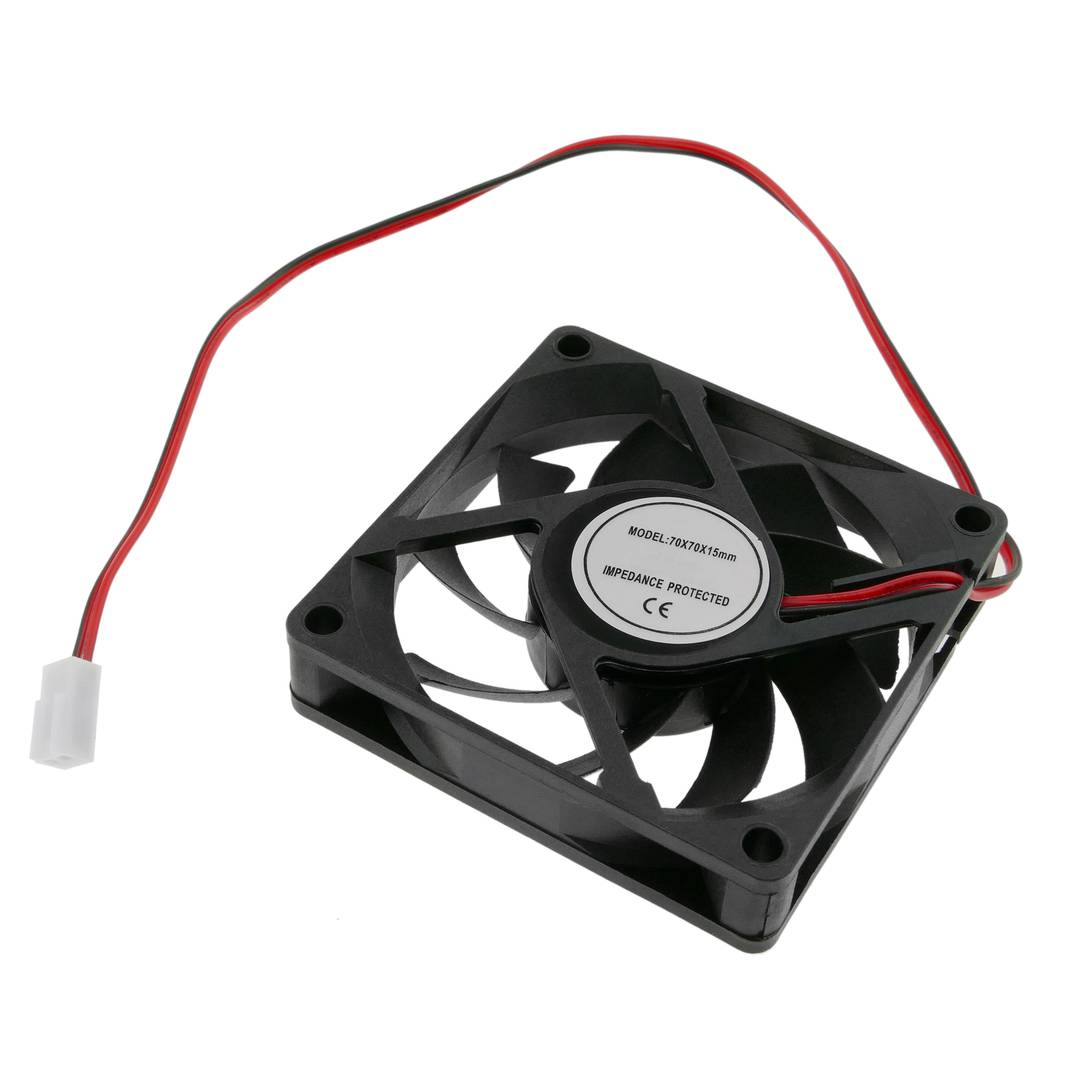 Chassisventilator 70x70x15 mm 12 VDC voor computerbehuizing 2600 RPM