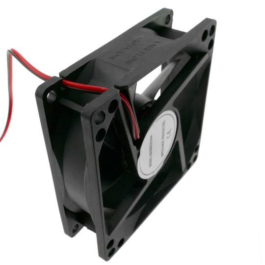 Wentylator podwozia 80x80x25 mm 12 VDC do obudowy komputera z łożyskiem kulkowym