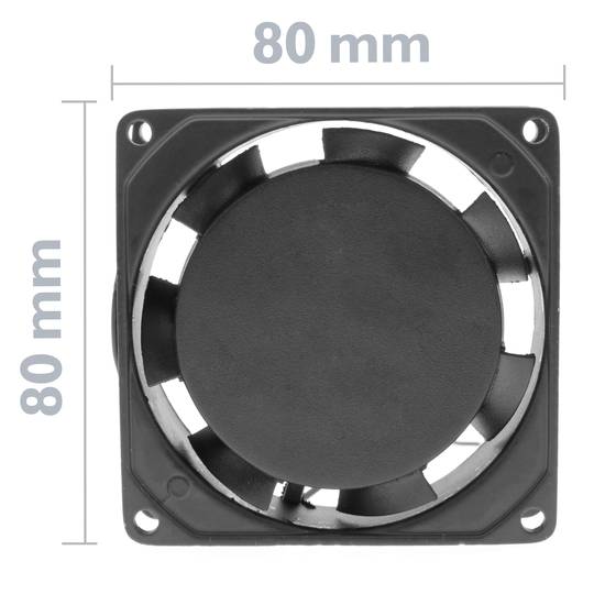 Ventilador de xassís 80x80x25 mm de 220 VAC per caixa d'ordinador
