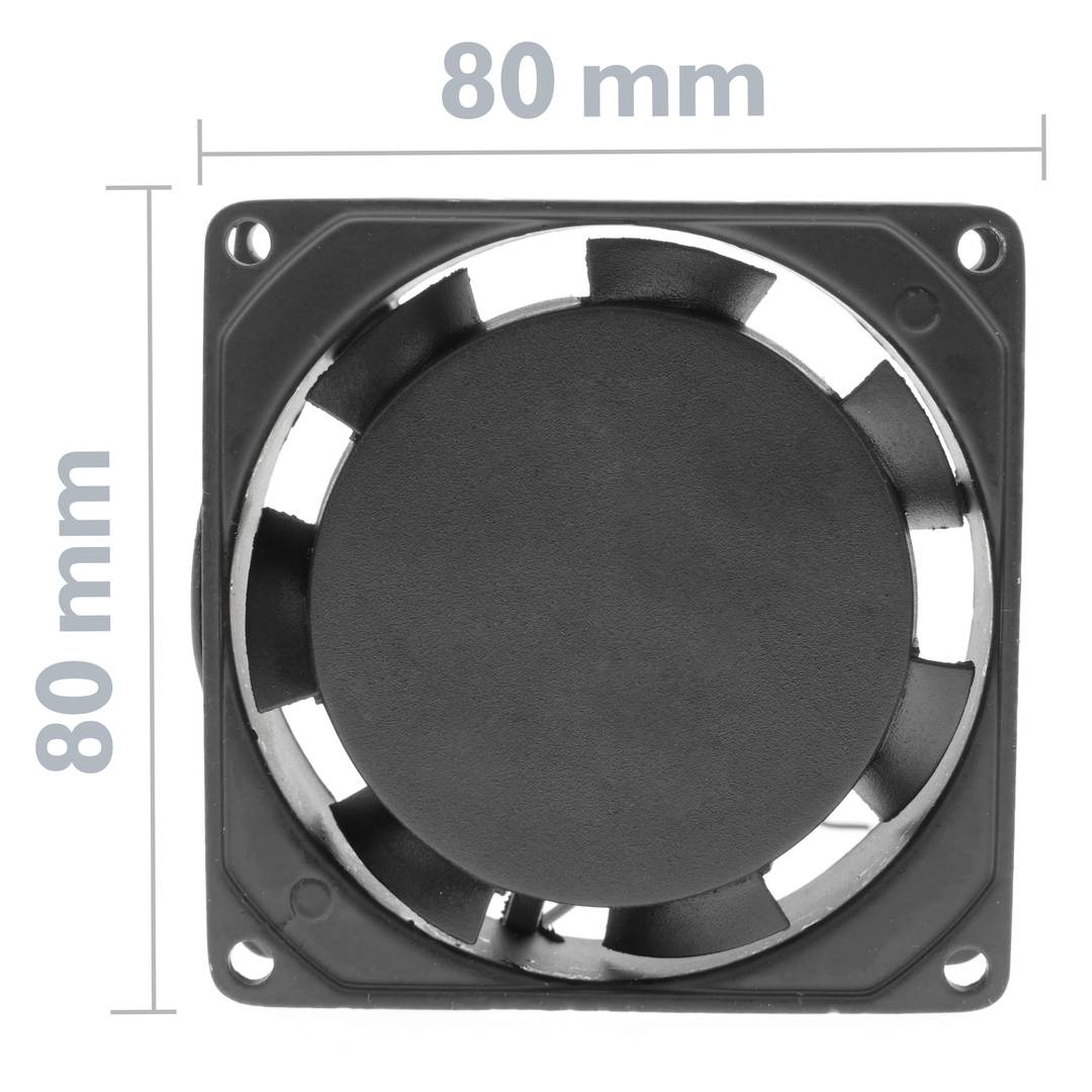 Ventilador de chasis 80x80x25 mm de 220 VAC para caja de ordenador con rodamiento de bolas