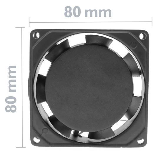 Ventilador de chasis 80x80x25 mm de 220 VAC para caja de ordenador con rodamiento de bolas