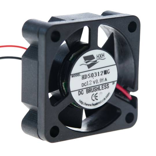 Gehäuselüfter mit Standardgehäuse 30x30x10 mm für 12 VDC für Gehäuse Lüfter Computer und Chassis