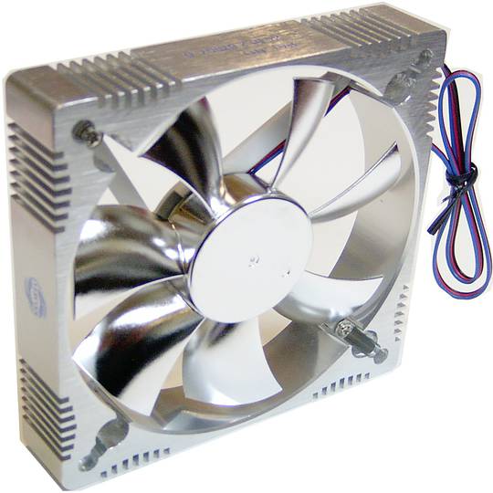 Gehäuselüfter mit Standardgehäuse aus aluminium 90x90x25 mm für 12 VDC für Computer und Chassis