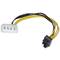 Kabel MOLEX 4Pin-M do PCI-EXPRESS 6Pin-H (Mini-Fit 3,96Pitch)