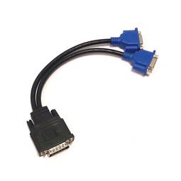 Duplicator DMS59 auf-VGA-Kabel 15cm (1xDMS59-M > 2xHD15-H)