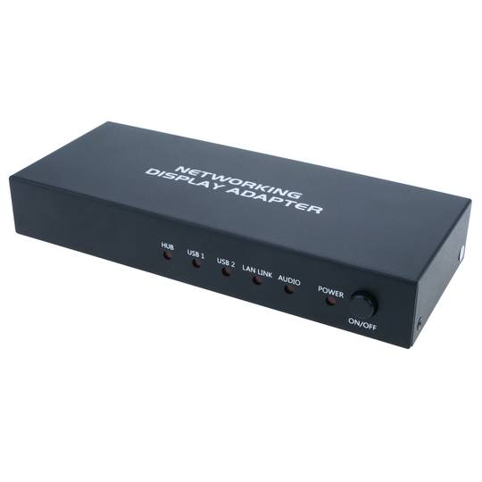 Transmissor d'àudio i vídeo per xarxa ethernet per a presentacions VGA HDMI