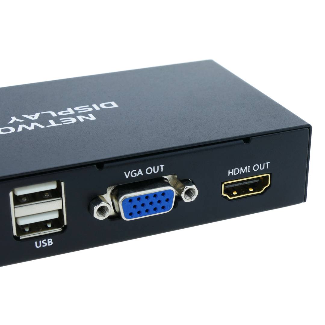 Transmissor d'àudio i vídeo per xarxa ethernet per a presentacions VGA HDMI