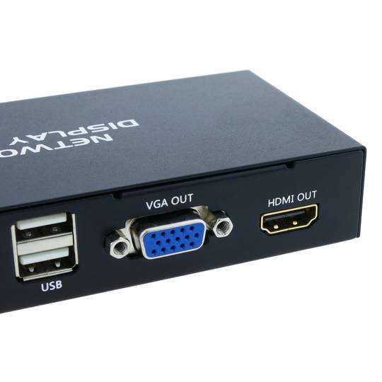 Transmissor d'àudio i vídeo per xarxa ethernet per a presentacions VGA HDMI