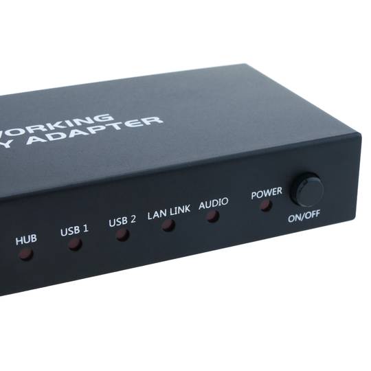 Transmissor d'àudio i vídeo per xarxa ethernet per a presentacions VGA HDMI