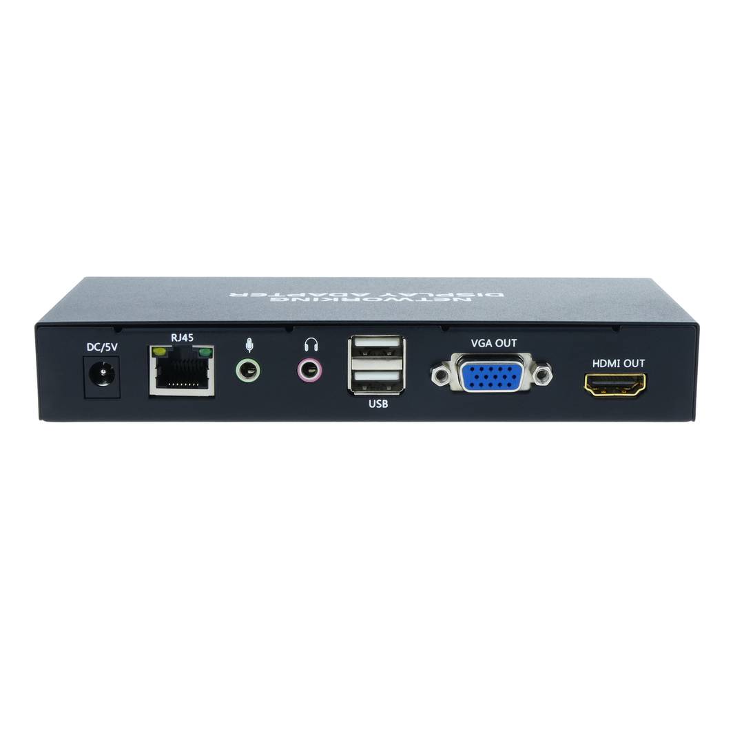 Transmissor d'àudio i vídeo per xarxa ethernet per a presentacions VGA HDMI