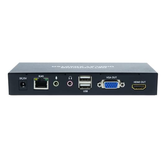 Transmissor d'àudio i vídeo per xarxa ethernet per a presentacions VGA HDMI