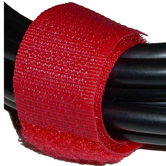 Zarządzanie kablami taśmy samoprzylepnej 20x160mm 100 sztuk czerwony