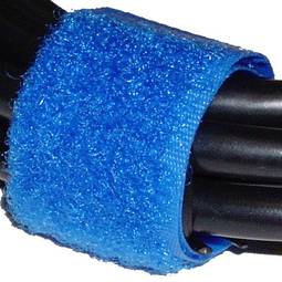 Plakband kabelbeheer 20x160mm 100 eenheden blauw