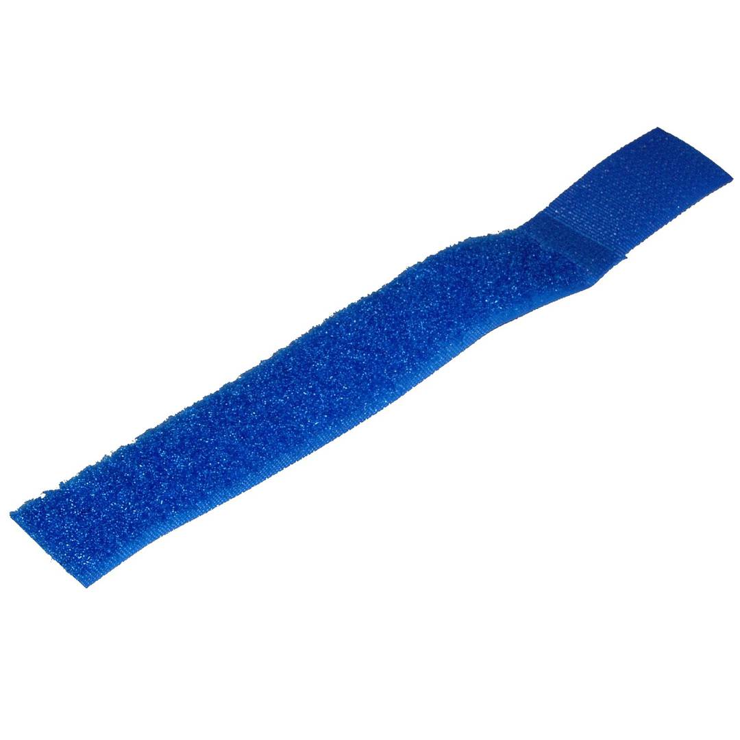 Cinta adherent ordena cables 20x160mm 100 unitats blau