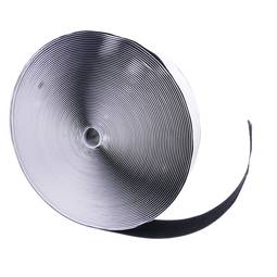 Zelfklevende tape haspel van 50 mm x 25 m zwart, haakvlak