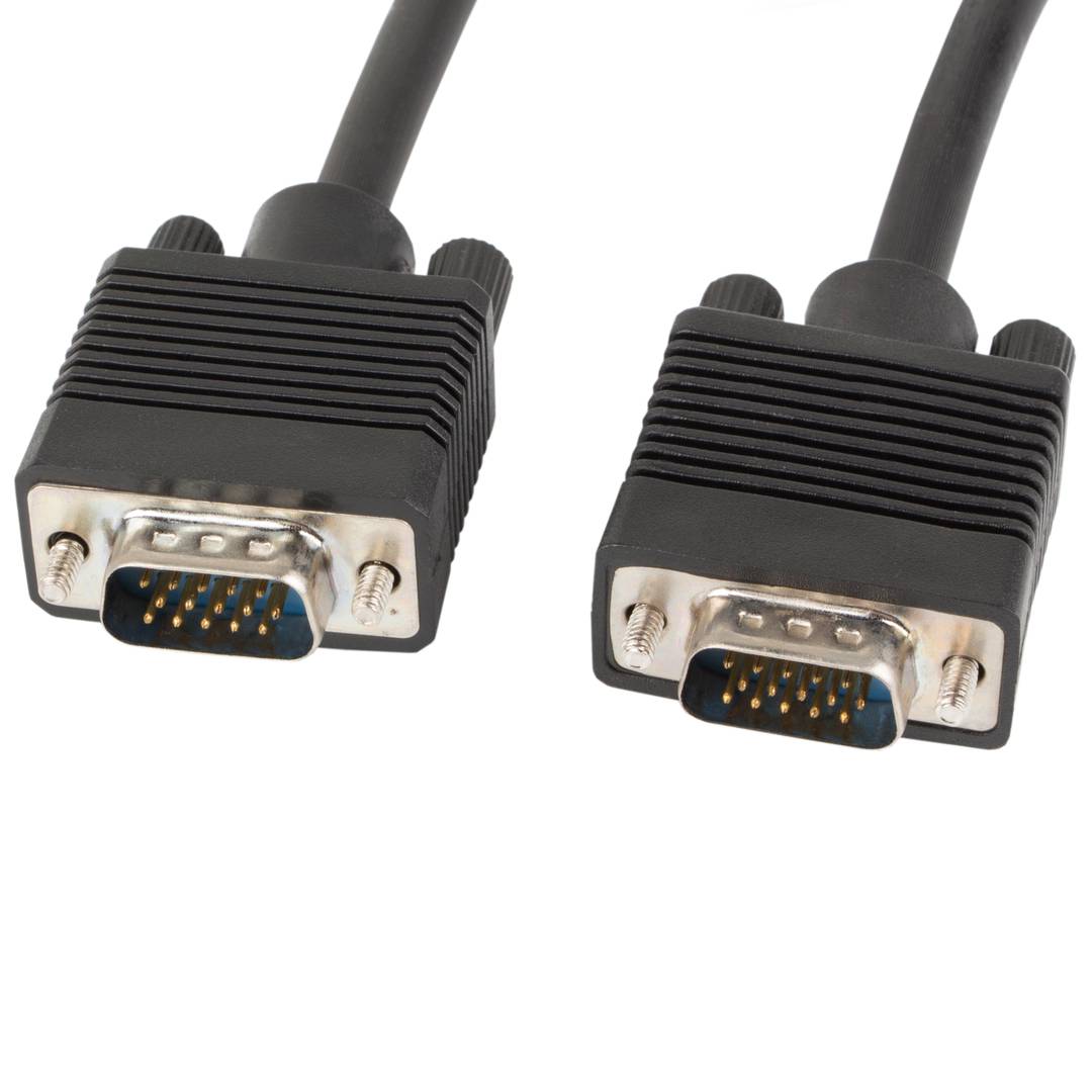Lanberg CA-VGAC-10CC-0018-B Czarny 1,8m męski na męski kabel VGA