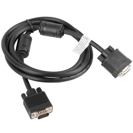 Lanberg CA-VGAC-10CC-0018-B Czarny 1,8m męski na męski kabel VGA