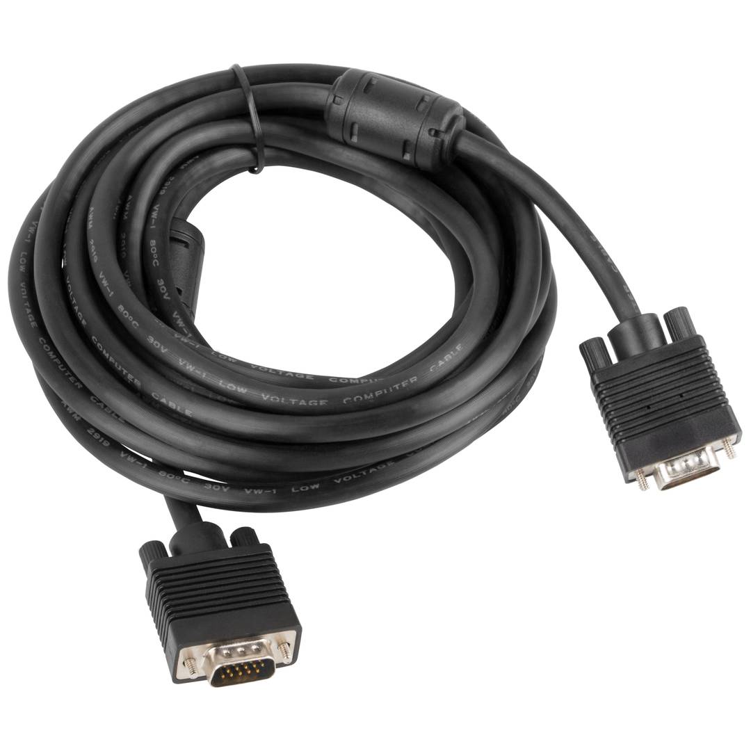 Cable VGA mascle a mascle 5 m negre de Lanberg CA-VGAC-10CC-0050-B