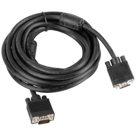 Cable VGA mascle a mascle 5 m negre de Lanberg CA-VGAC-10CC-0050-B