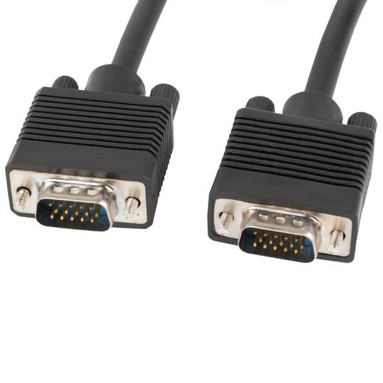 Lanberg męski na męski kabel VGA 10 metrów czarny CA-VGAC-10CC-0100-B