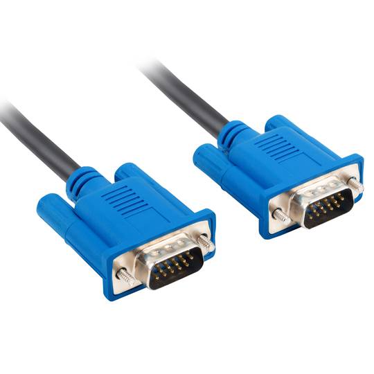 Lanberg czarny rdzeń ferrytowy podwójnie ekranowany kabel VGA 5m CA-VGAC-10CU-0050-BK