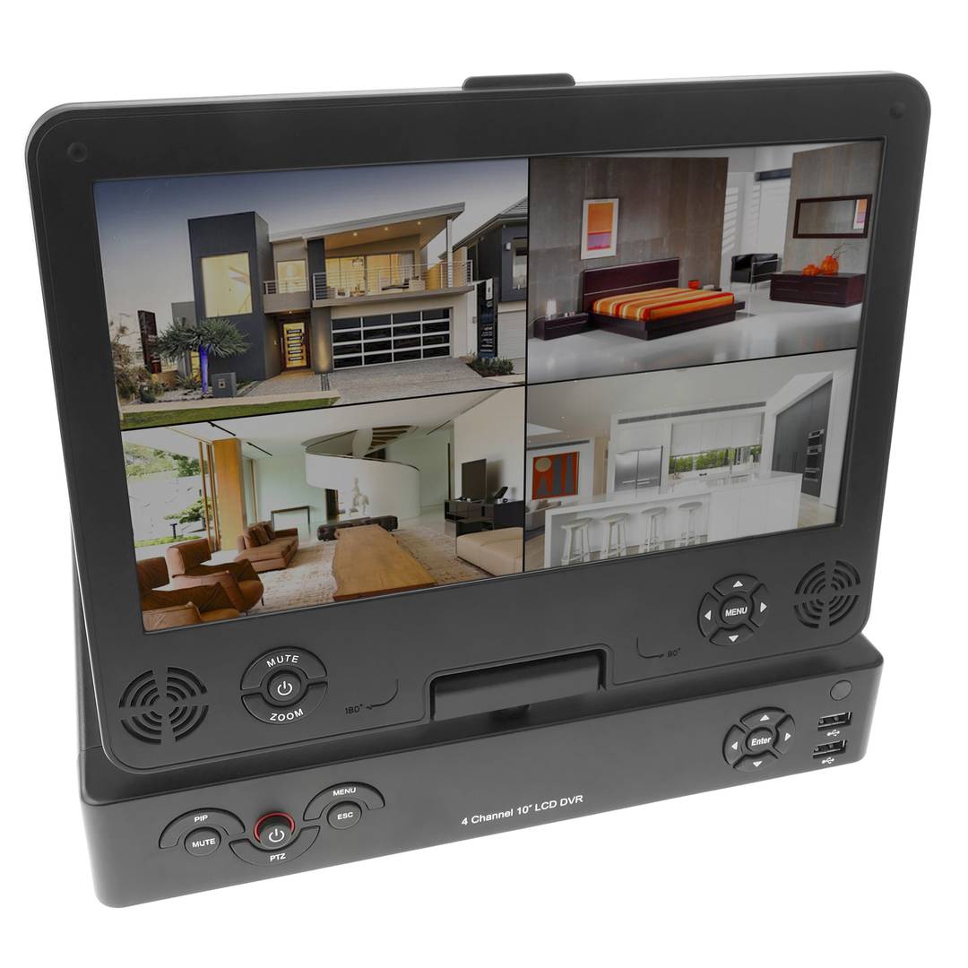 DVR Digital Video Recorder 4CH H.264 HDMI CBVS D1 avec l'écran LCD 10