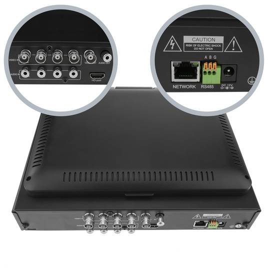 Cyfrowy rejestrator wideo DVR 4CH H.264 HDMI CBVS D1 z 10-calowym ekranem LCD